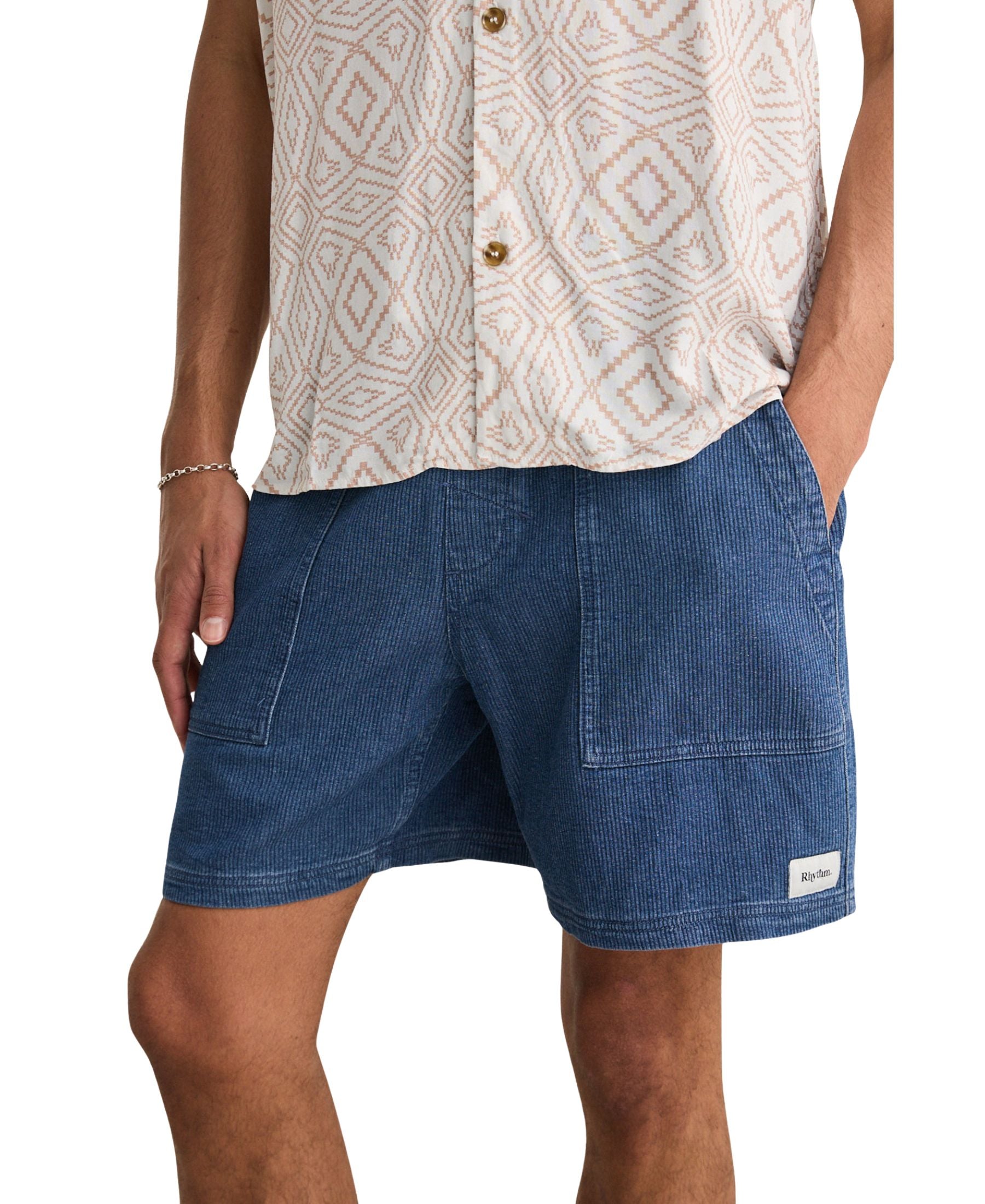 Rhythm Textured Wale Jam - Indigo