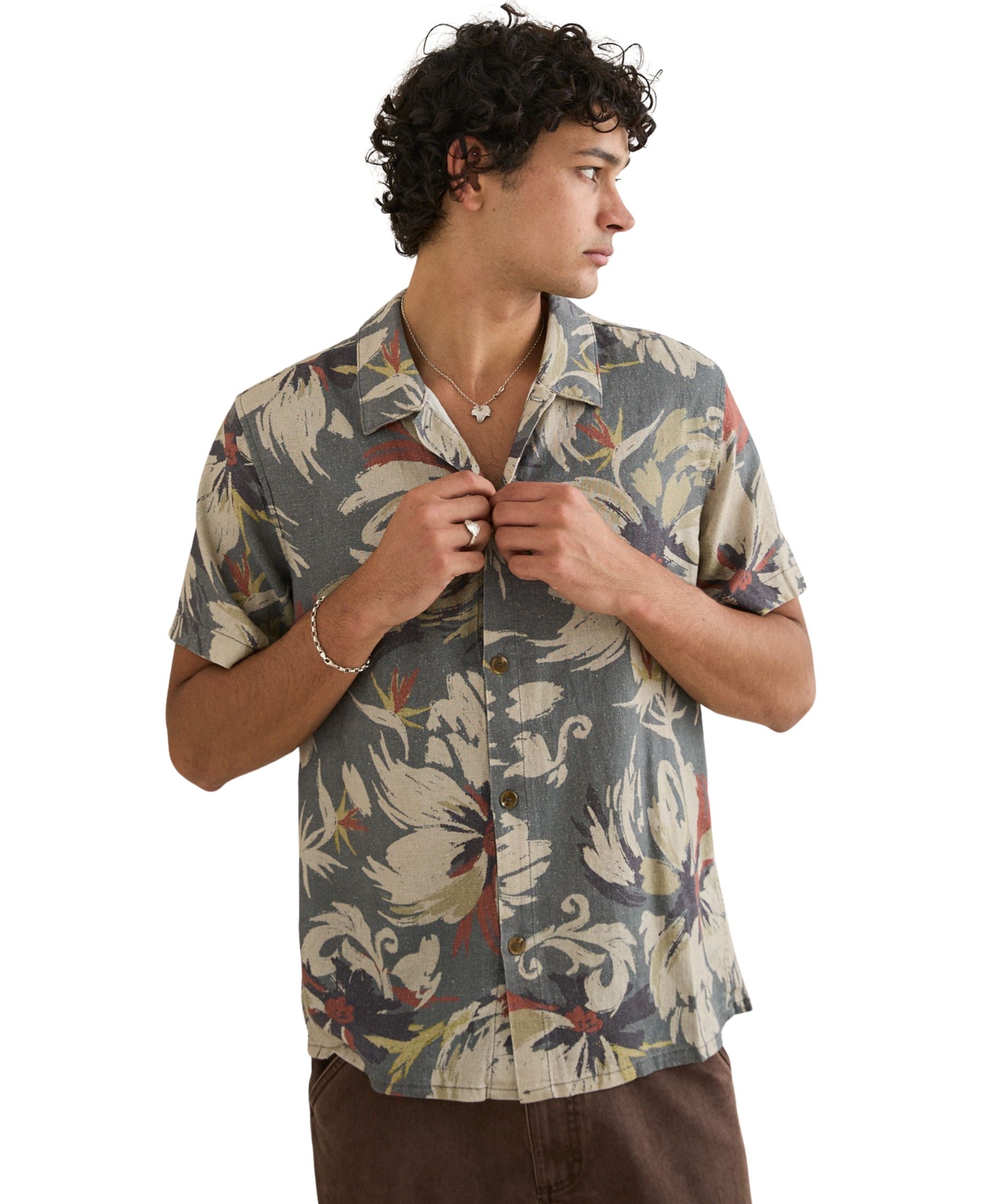 Rhythm Tropical Camo Shirt