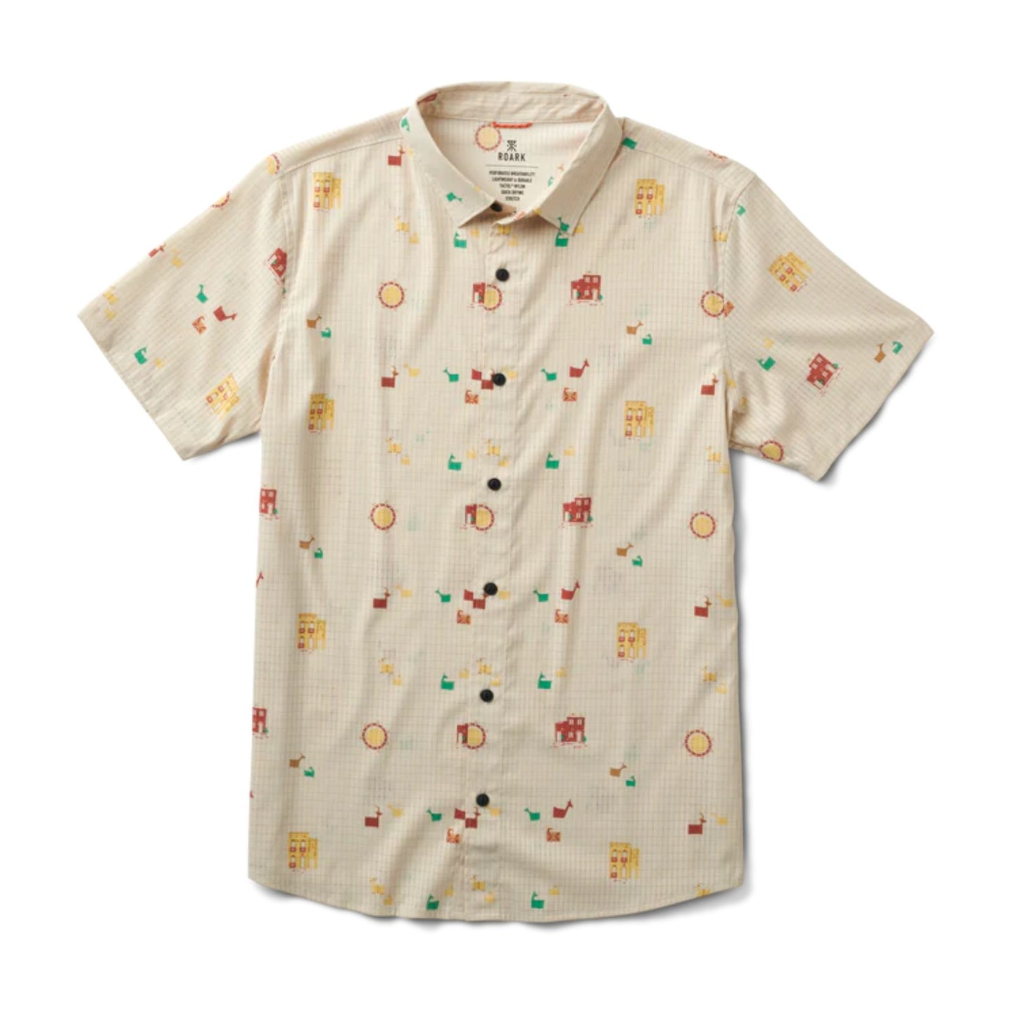Roark Bless Up Breathable Stretch Shirt - Almond Paste
