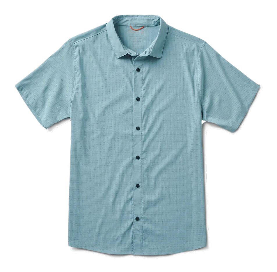 Roark Bless Up Breathable Stretch Shirt - Aqua
