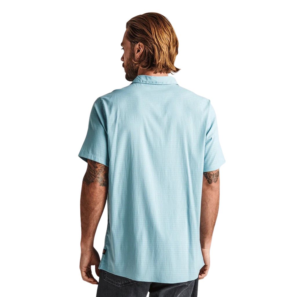 Roark Bless Up Breathable Stretch Shirt - Aqua