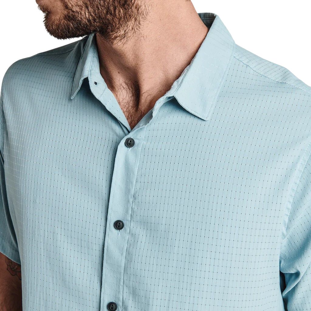 Roark Bless Up Breathable Stretch Shirt - Aqua