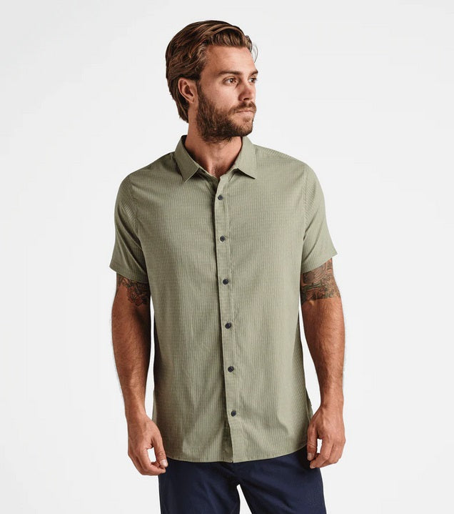 Roark Bless Up Breathable Stretch Shirt - Sage