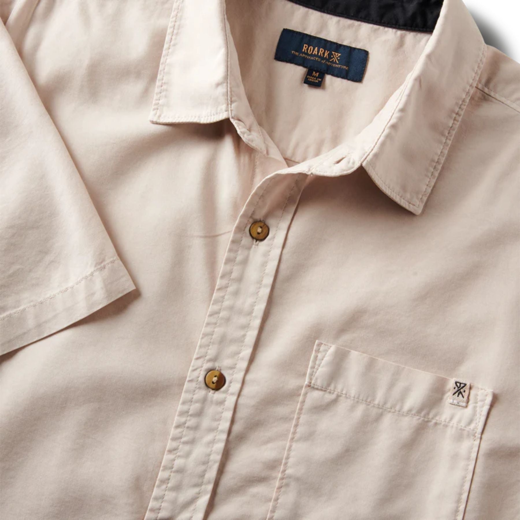 Roark Made To Fade Button Up Shirt  - Washed Bone