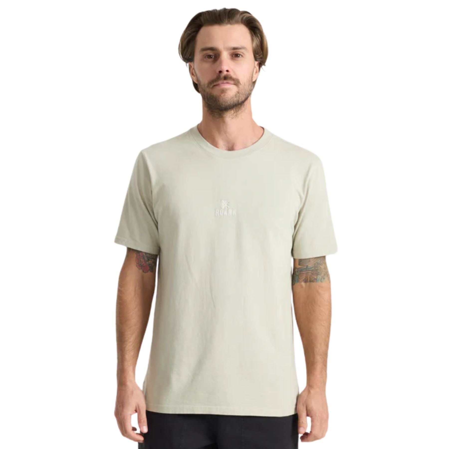 Roark Safecamp Embroidery Premium Tee - Fossil