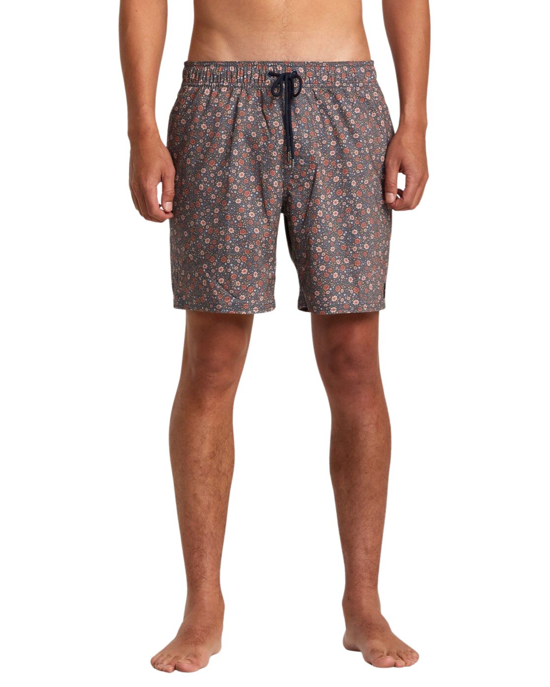 Rvca Men's Barnes Elastic Waist 17" Boardshorts  - Moody Blue
