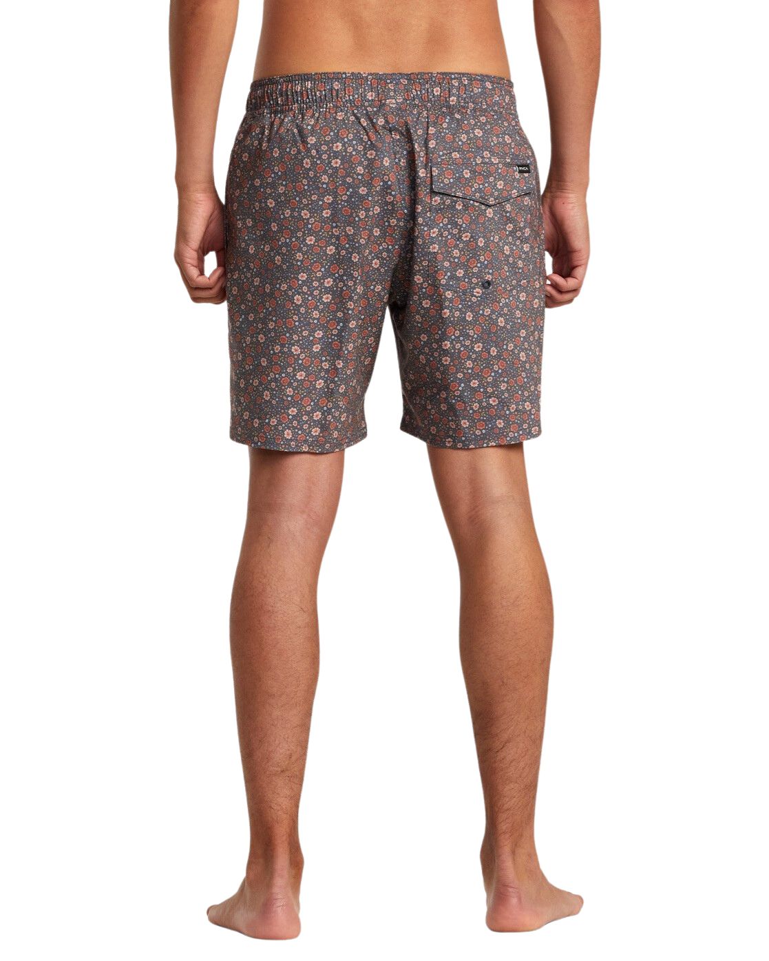Rvca Men's Barnes Elastic Waist 17" Boardshorts  - Moody Blue