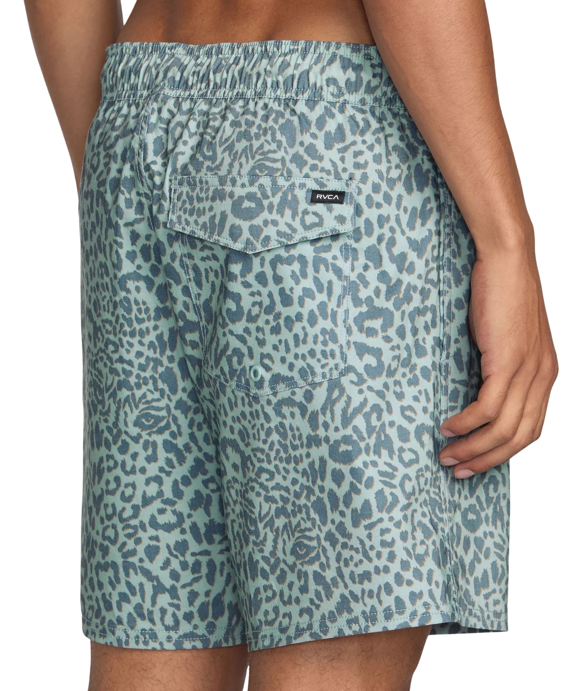 Rvca Men's Barnes Elastic Waist 17" Boardshorts 