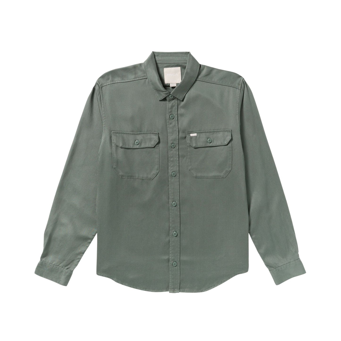 Rvca Men's Vacancy Utility Long Sleeve Shirt - Jade