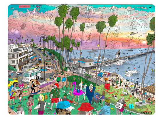 San Clemente Pier - 500 Piece Jigsaw Puzzle