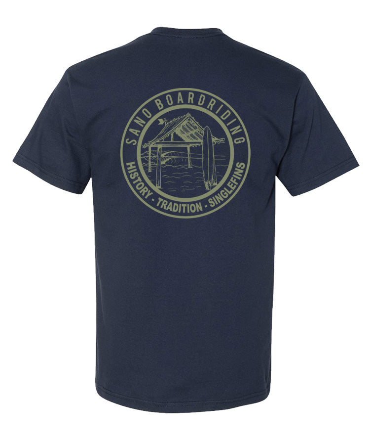 Sano Boardriding Jabba Tee - Navy