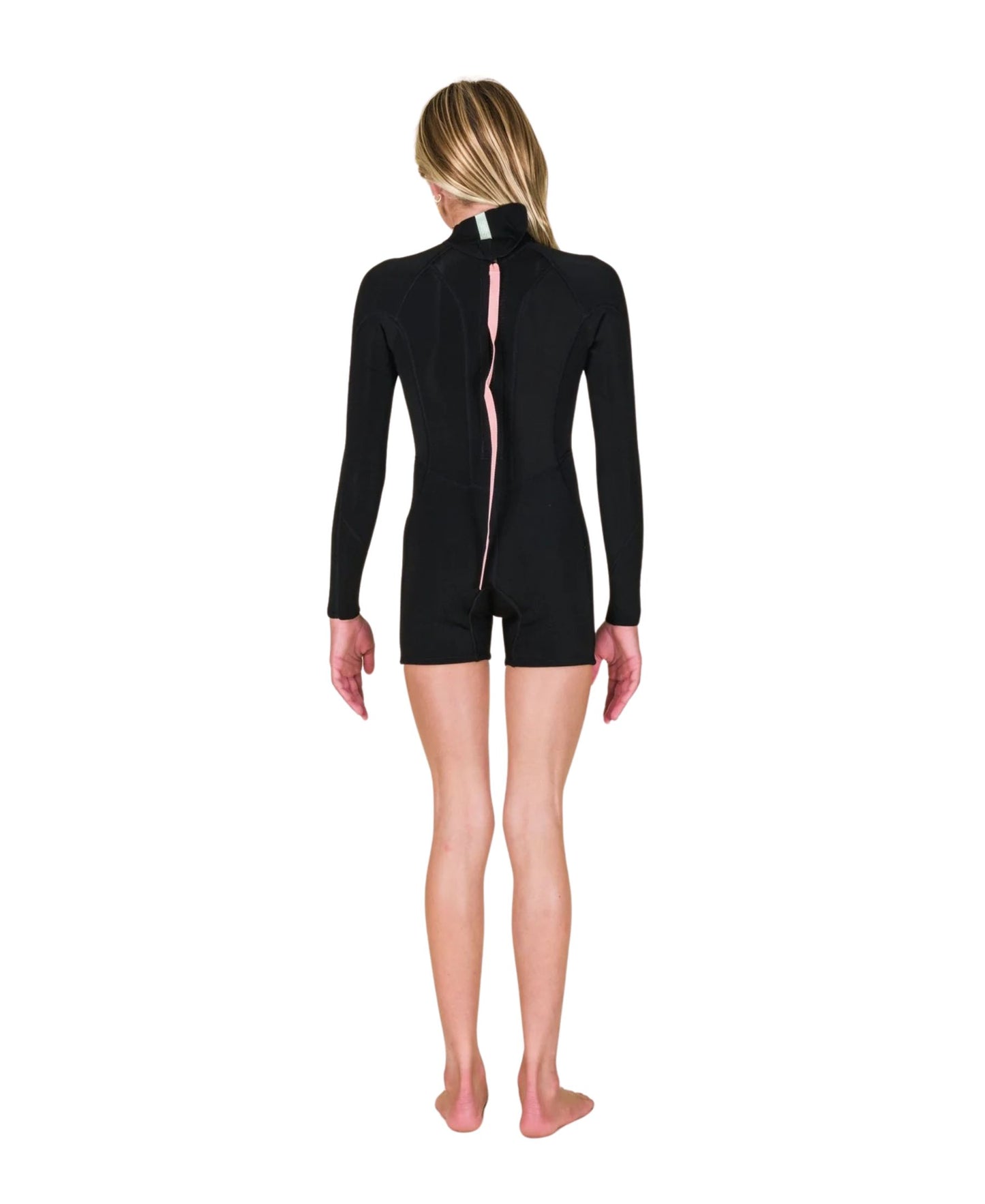 Sisstrevolution Youth Summer Seas 2/2 Long Sleeve Spring Wetsuit  - Solid Black