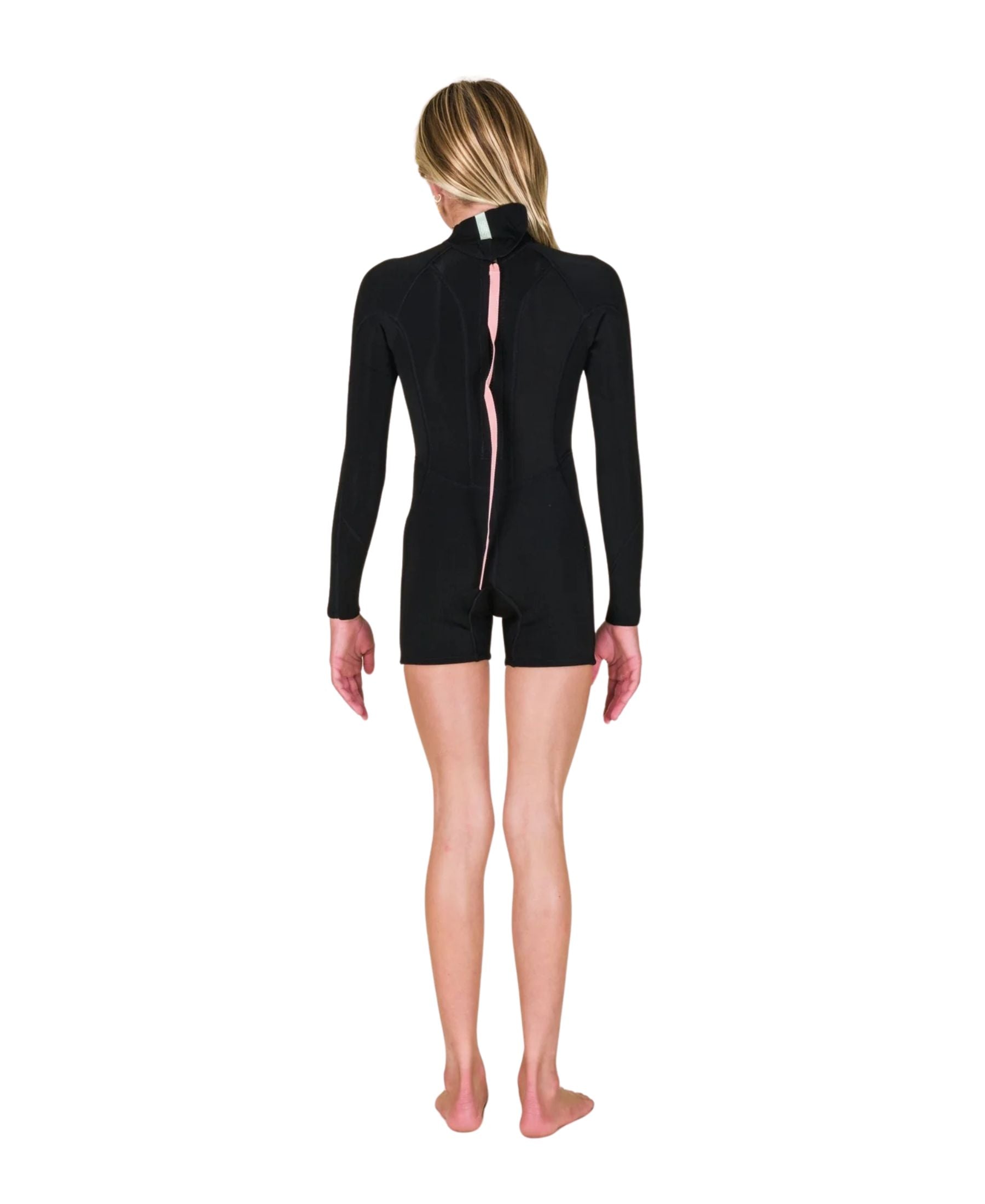 Sisstrevolution Youth Summer Seas 2/2 Long Sleeve Spring Wetsuit  - Solid Black