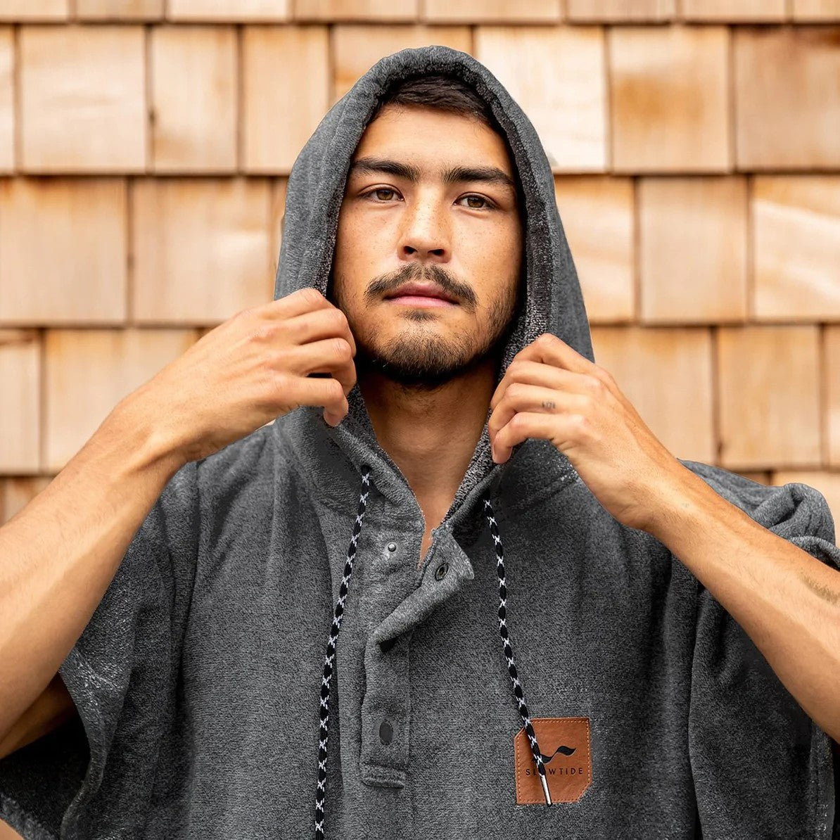 Slowtide The Digs Changing Poncho - Grey