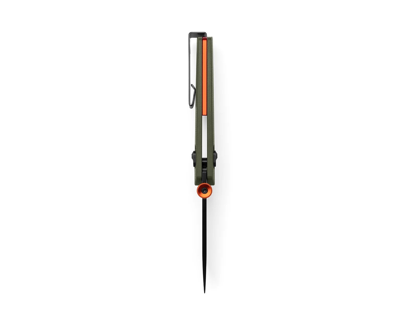 The James Brand Carter Medium OD Green + Orange + Black Knife  - OD Green + Orange
