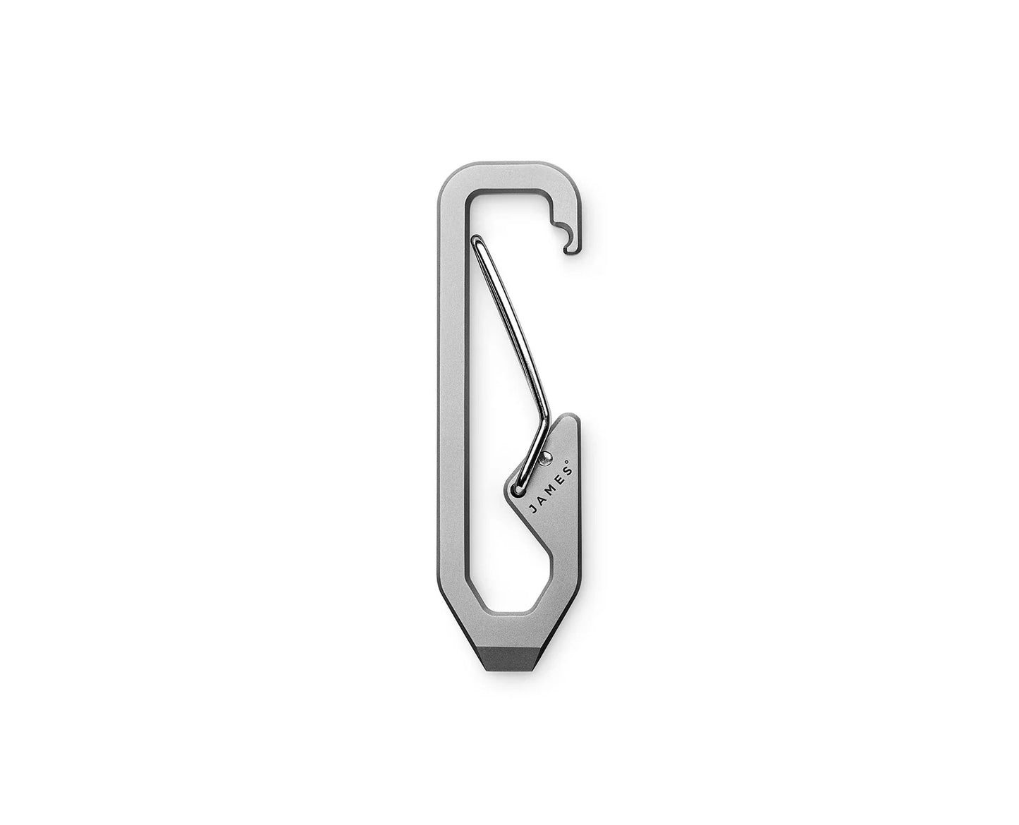 The James Brand Holcombe Titanium + Stainless Carabiner