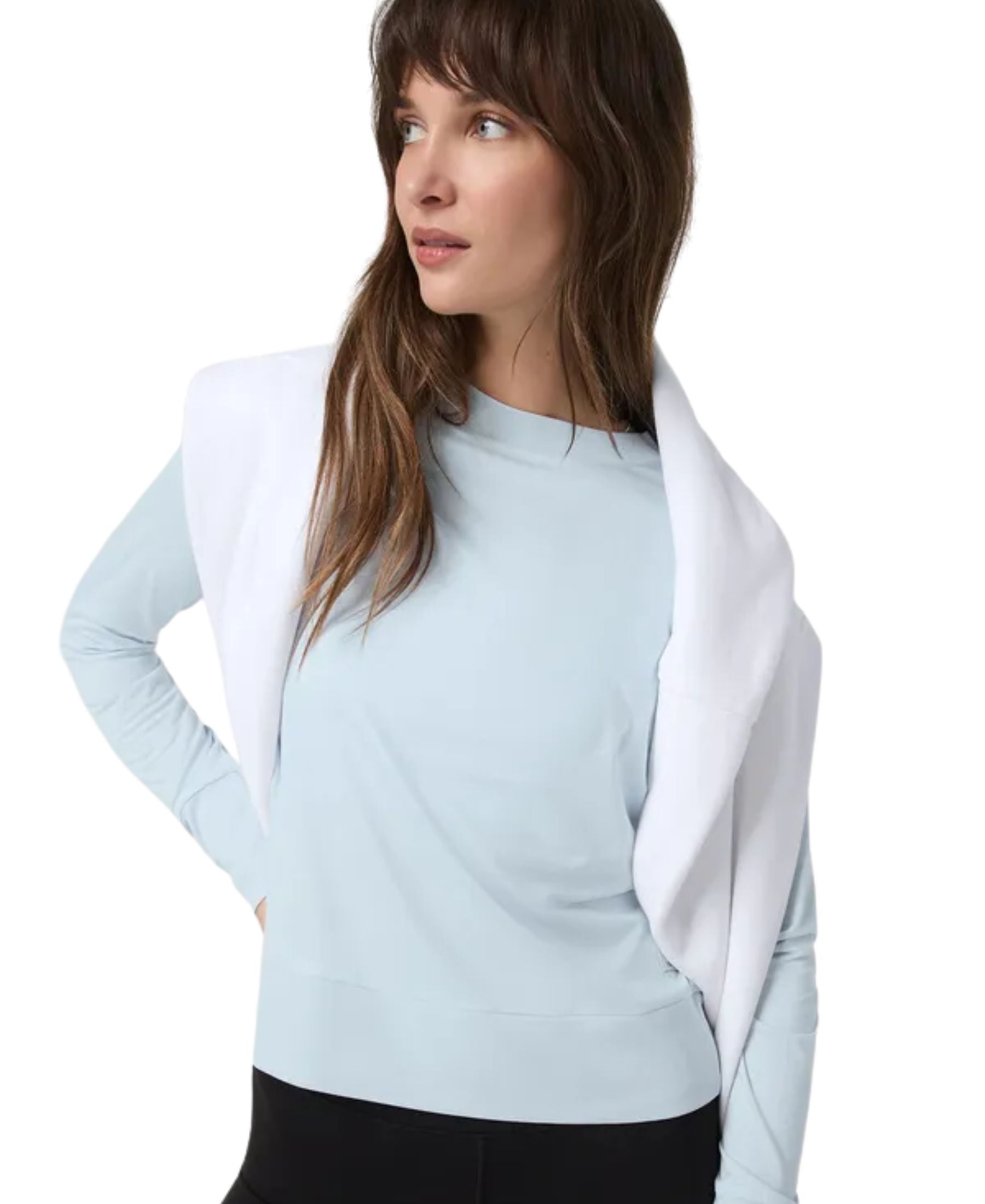 Vuori Women's Daydream Crew - Soft Sky Heather