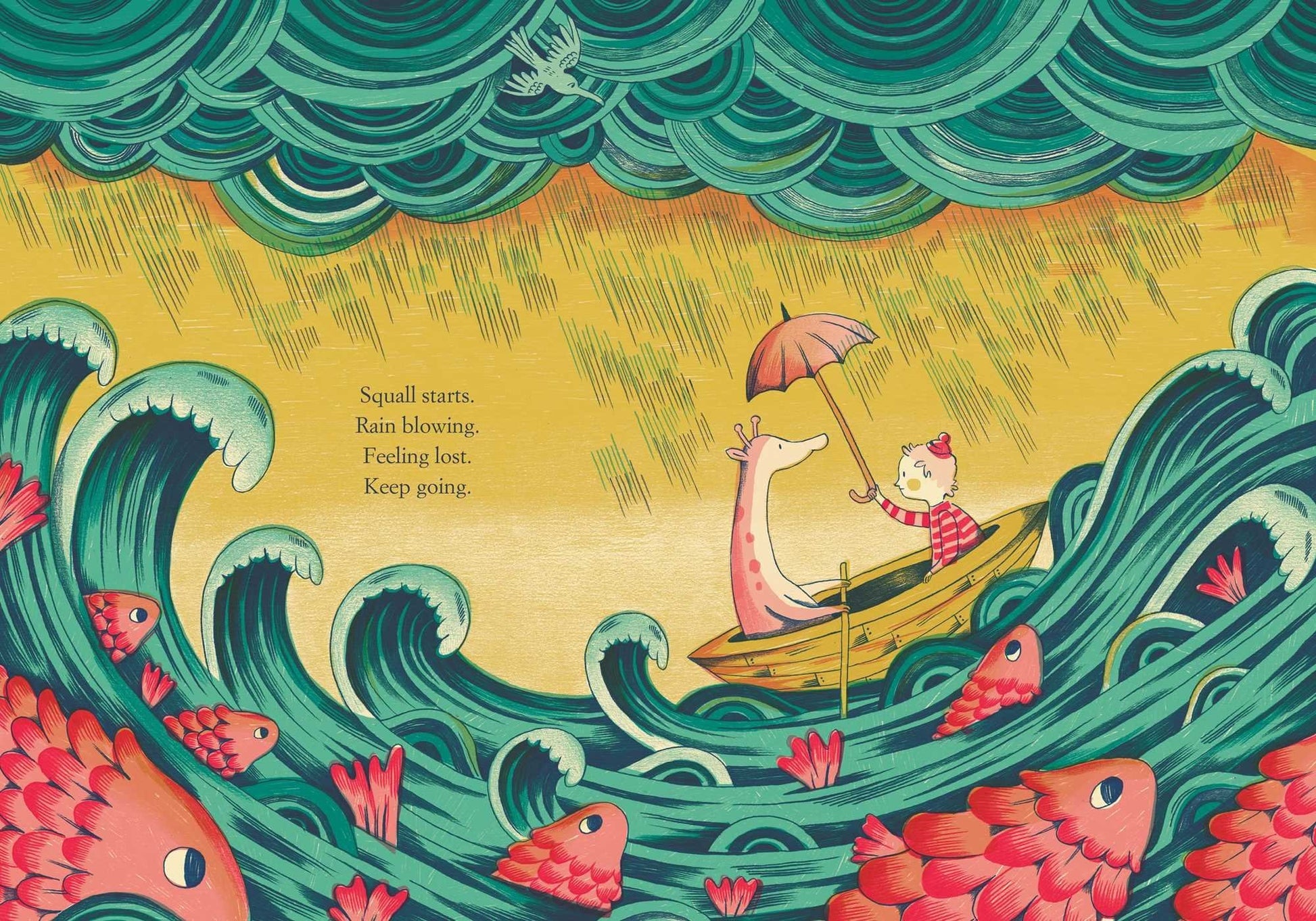 Yellow Kayak Hardcover Kids Book