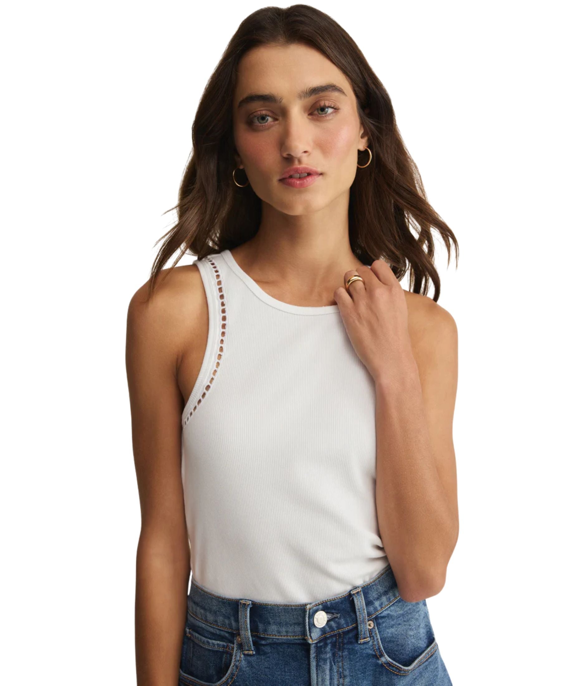 Z Supply Boa Rib Tank - White