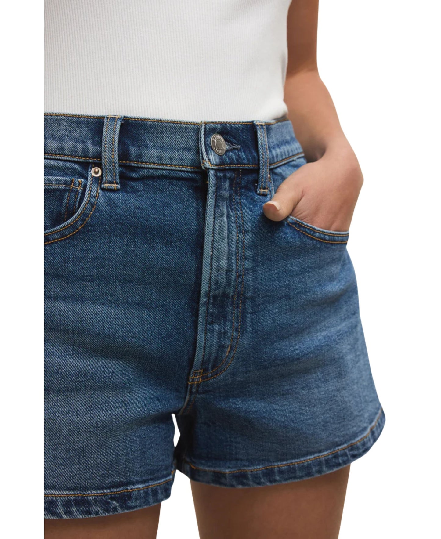 Z Supply Camilia High Rise A-Line Denim Short
