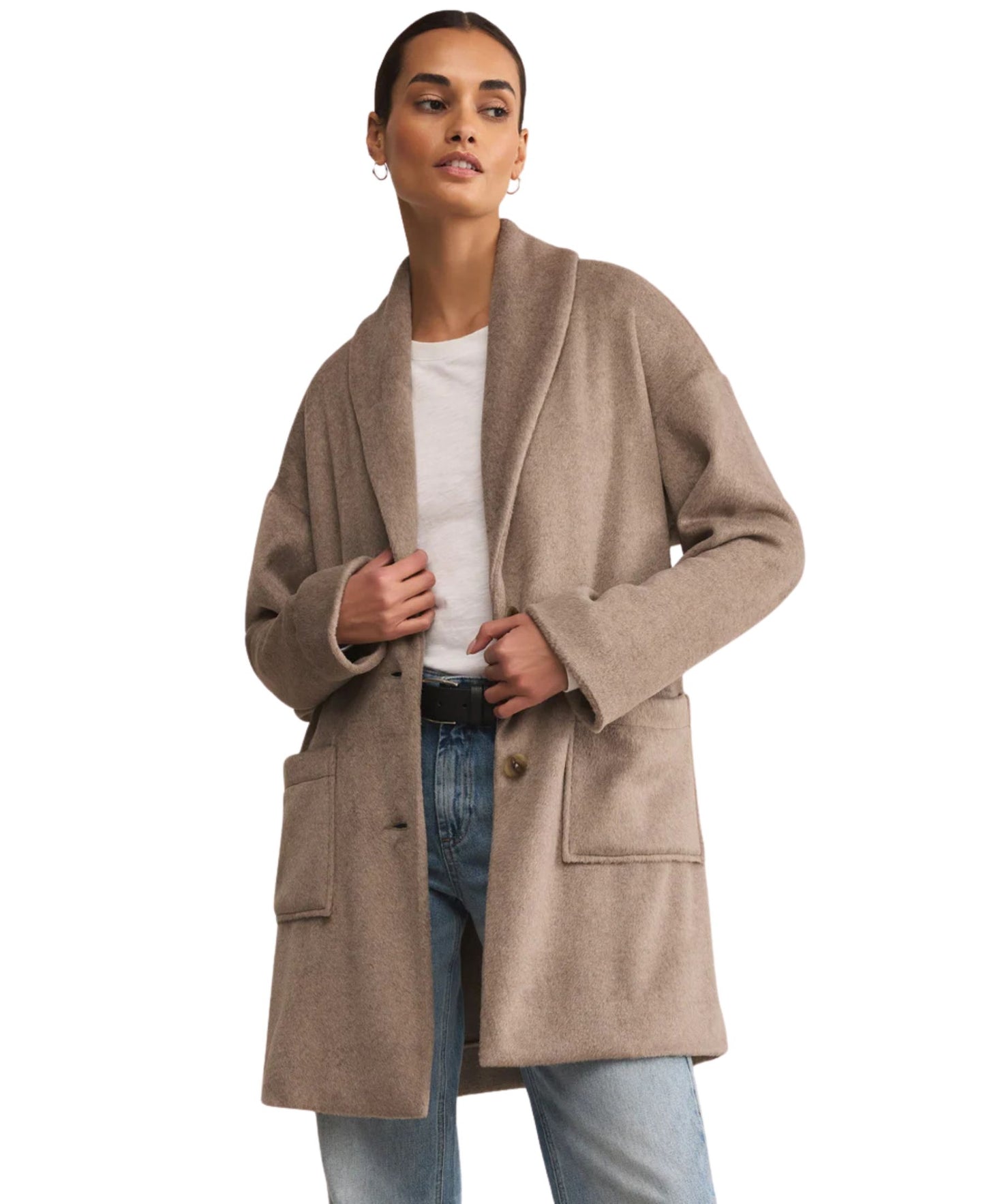 Z Supply Lennon Heathered Coat