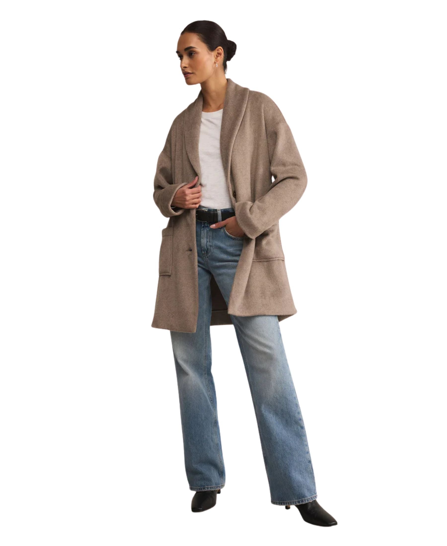 Z Supply Lennon Heathered Coat