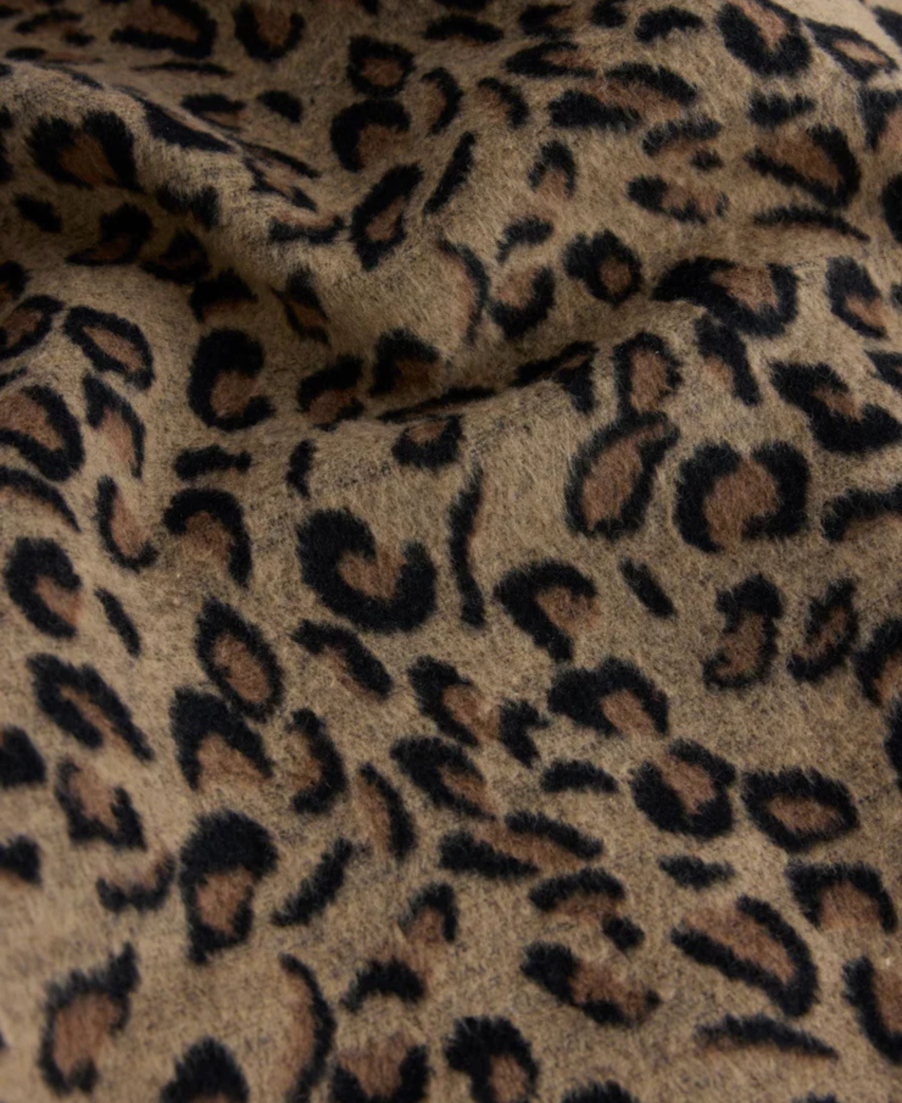 Z Supply Lennon Leopard Coat - Suede