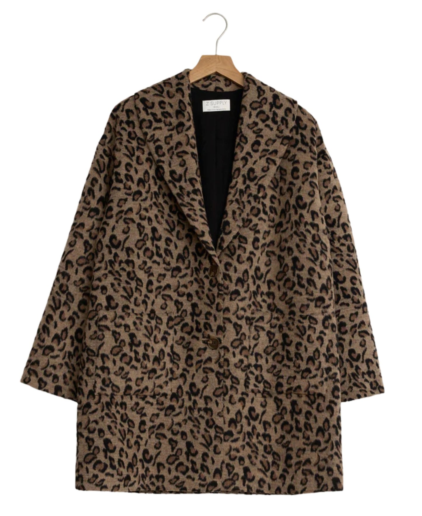 Z Supply Lennon Leopard Coat