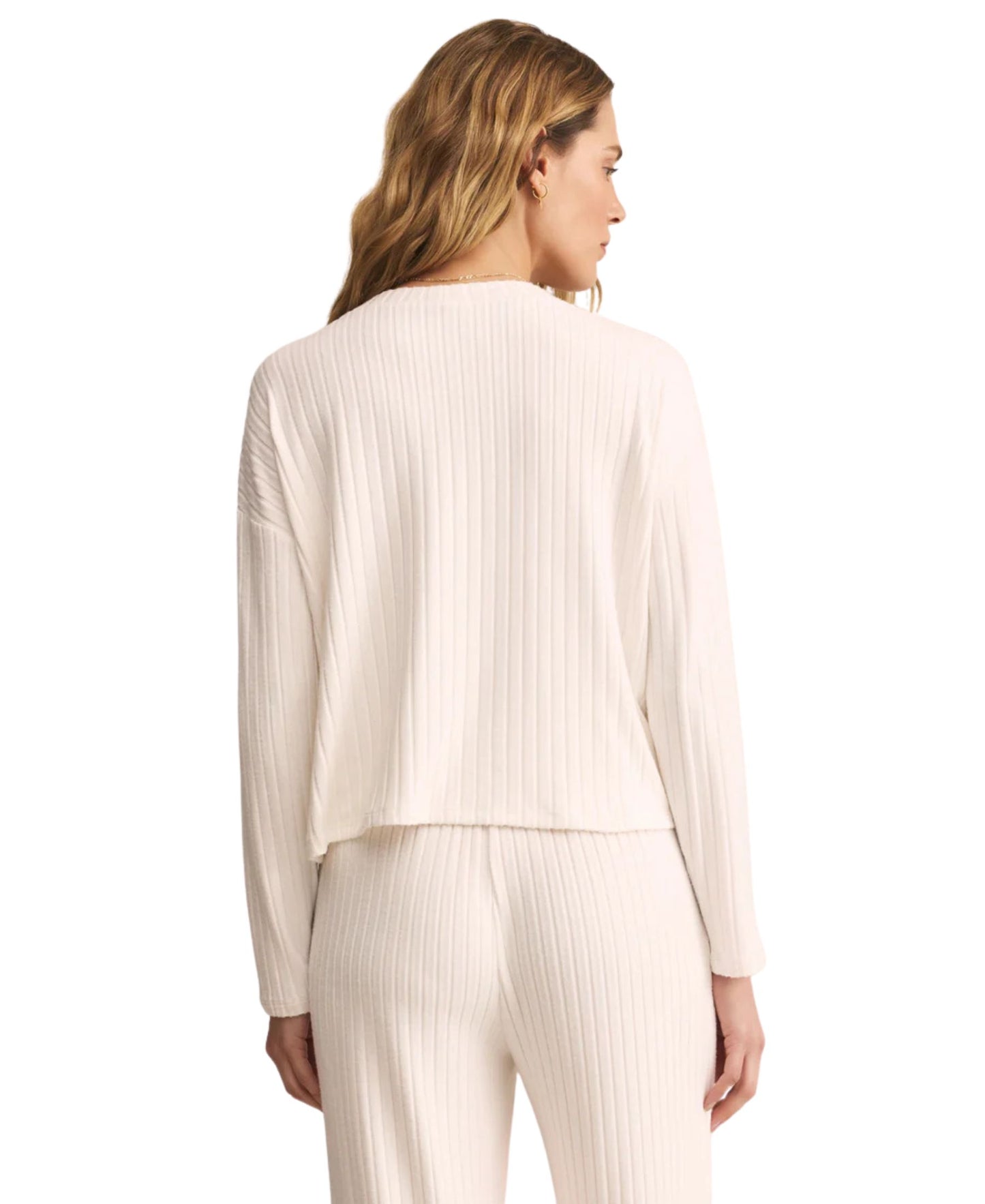 Z Supply Mara Rib Cardigan - Vanilla Ice