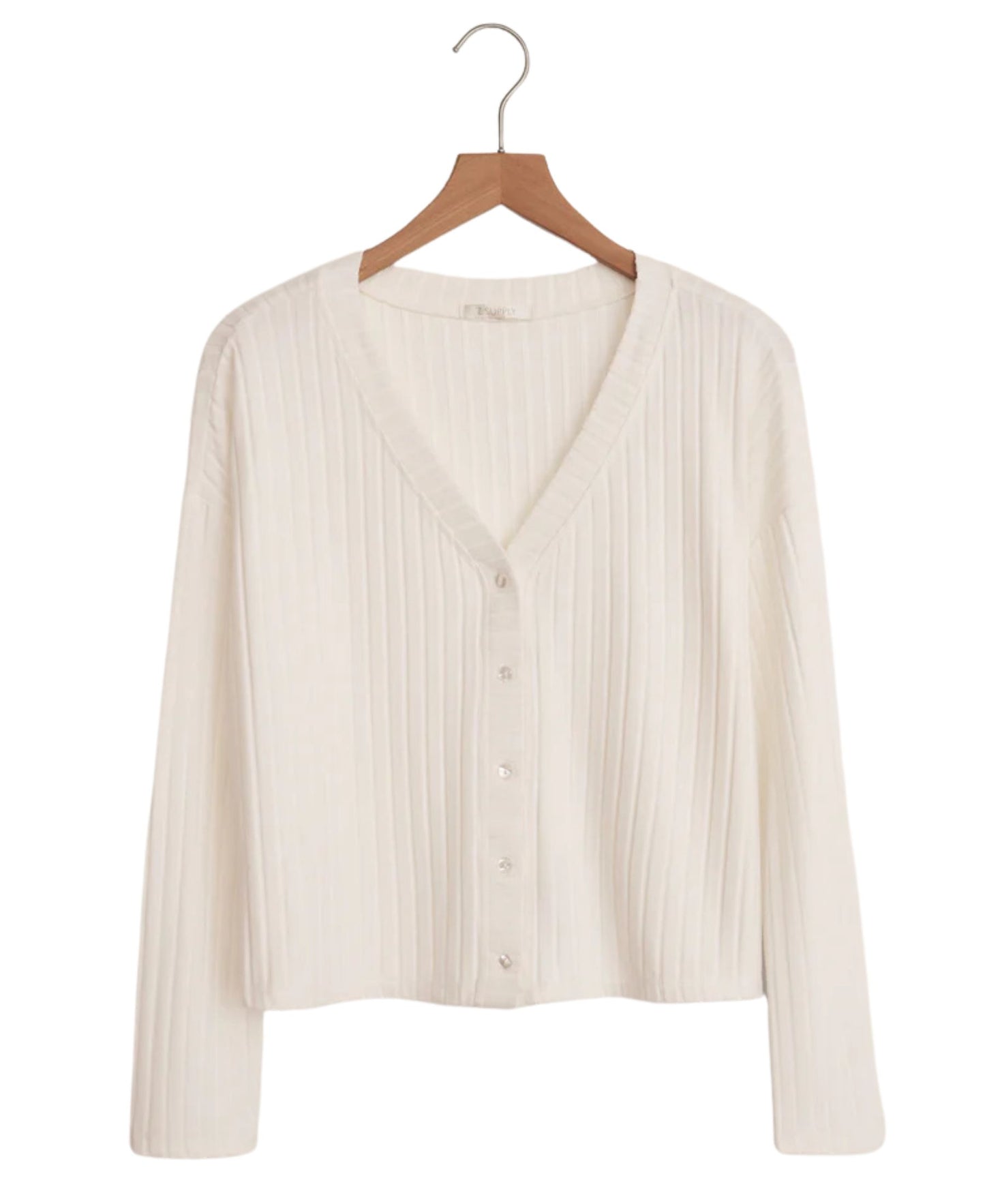 Z Supply Mara Rib Cardigan - Vanilla Ice