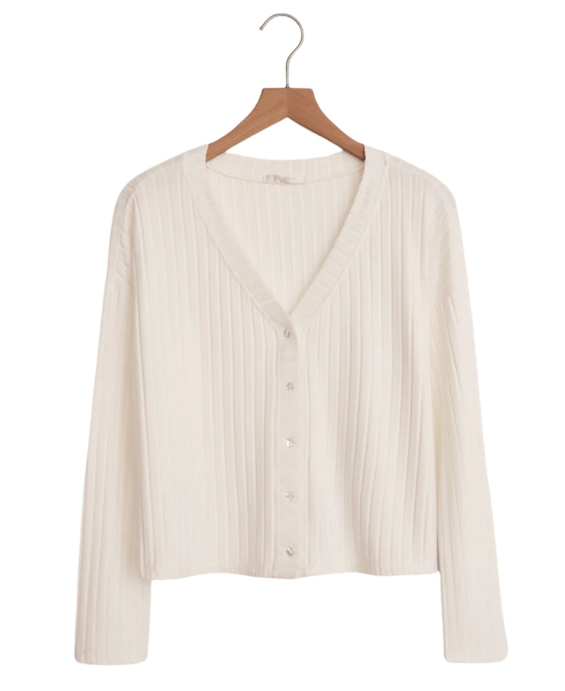 Z Supply Mara Rib Cardigan - Vanilla Ice