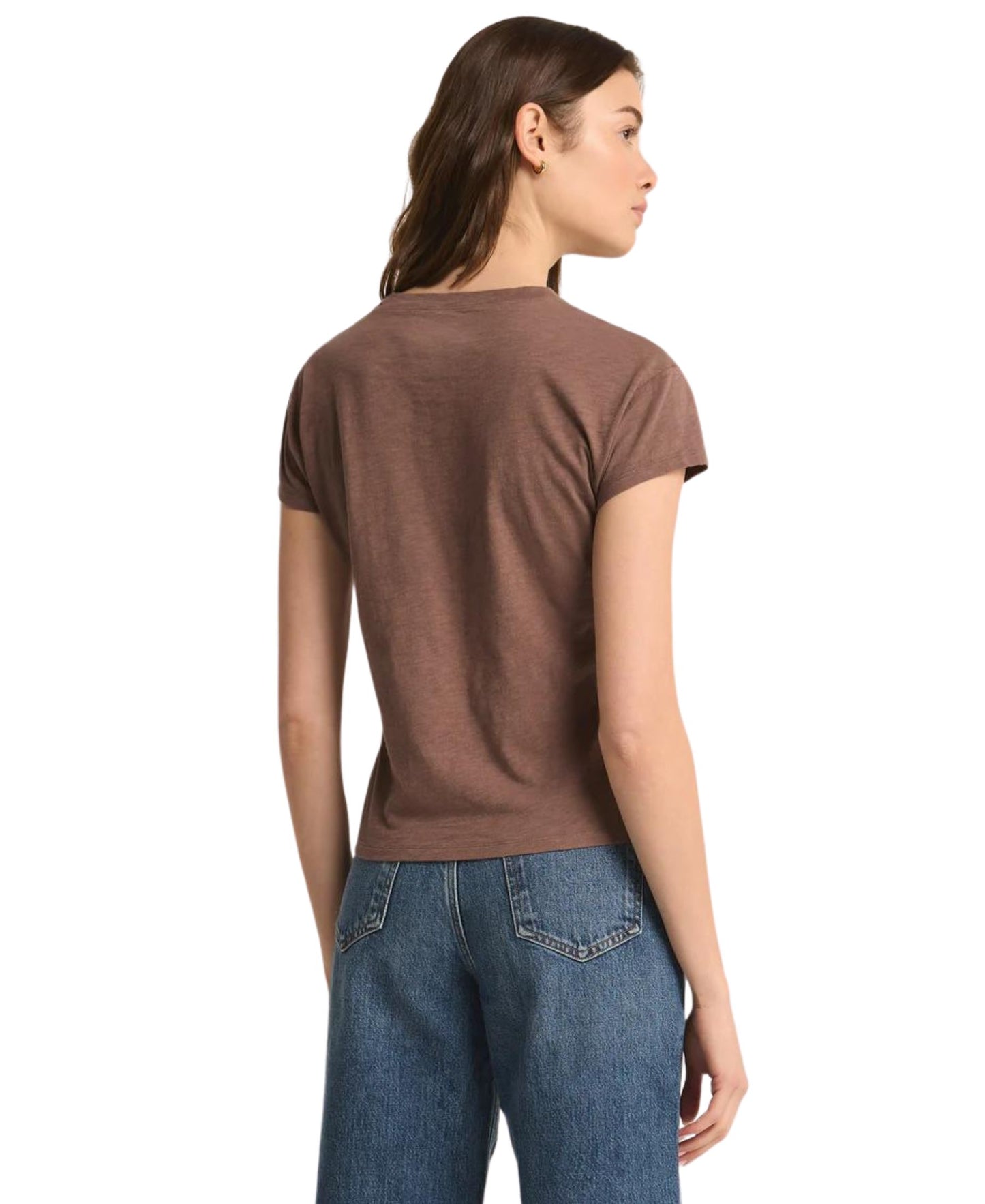 Z Supply Modern Slub Tee - Deep Taupe