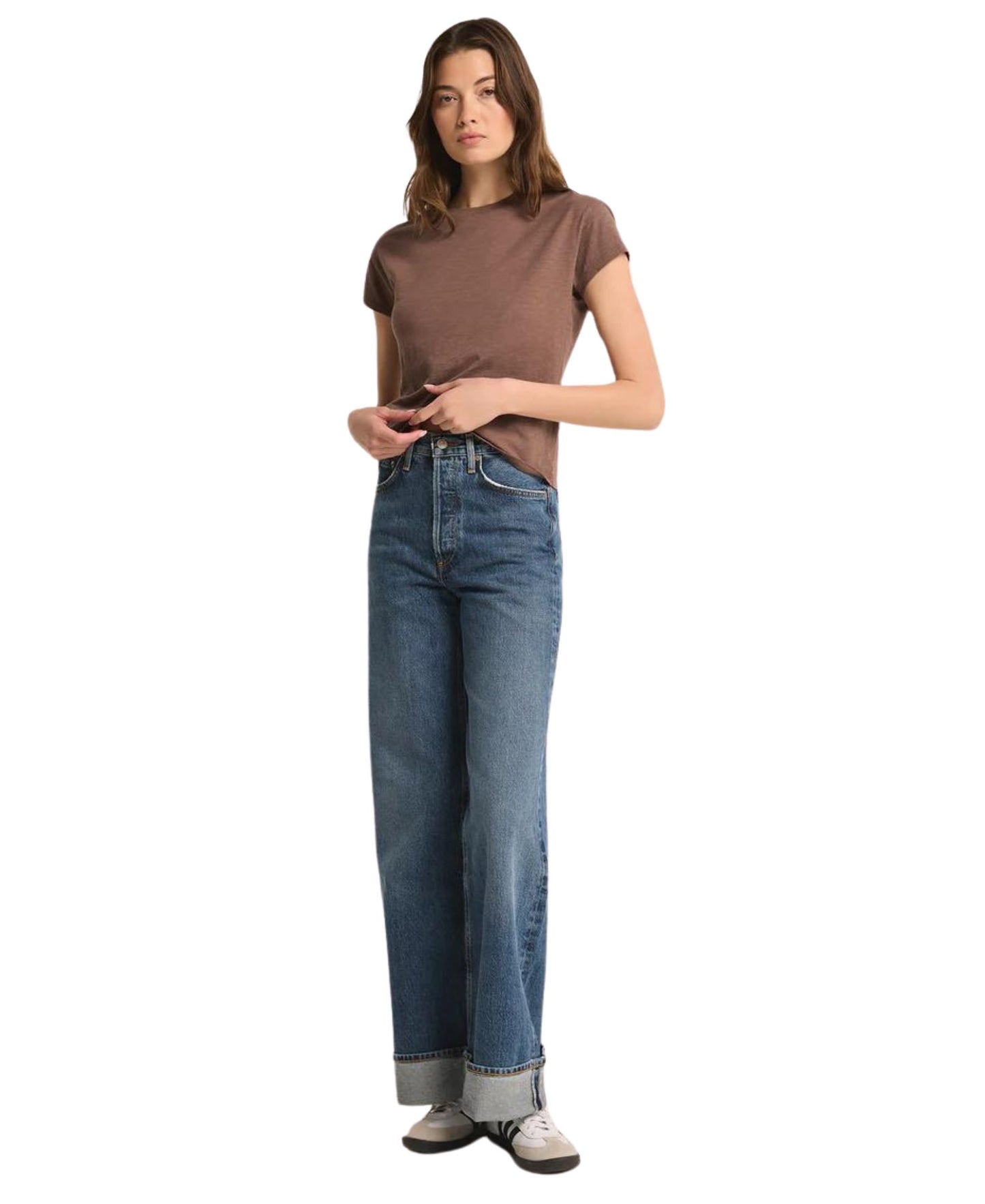 Z Supply Modern Slub Tee - Deep Taupe