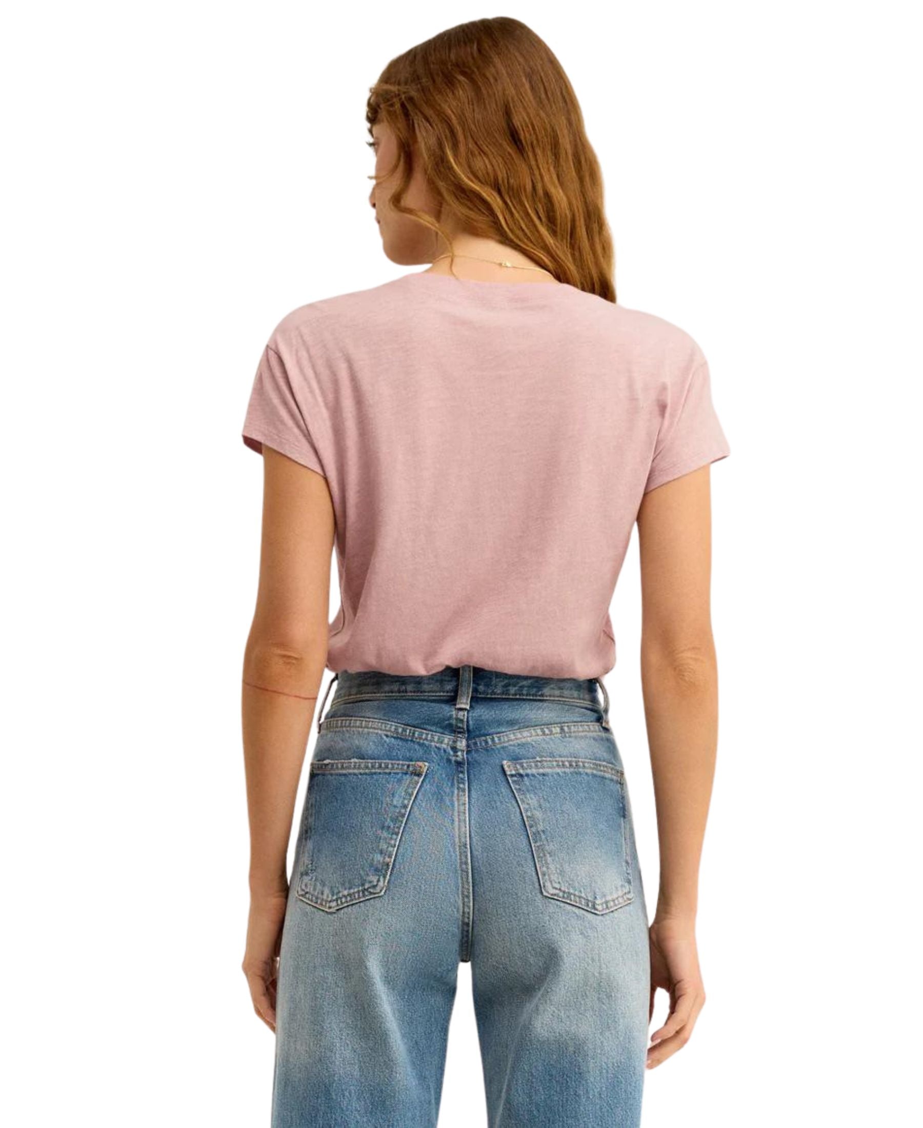 Z Supply Modern Slub Tee - Lilac Gray