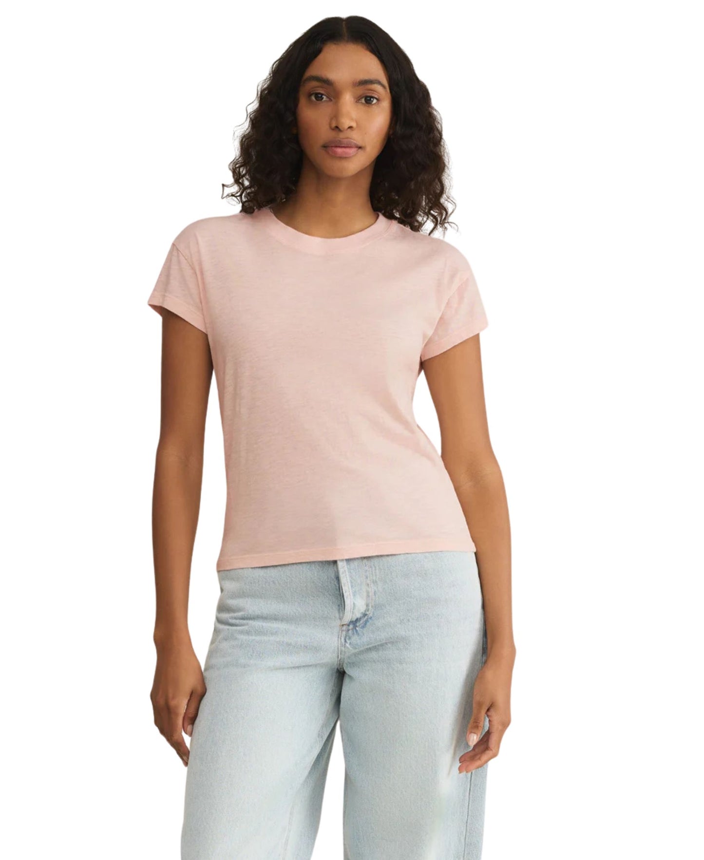 Z Supply Modern Slub Tee - Pink Salt