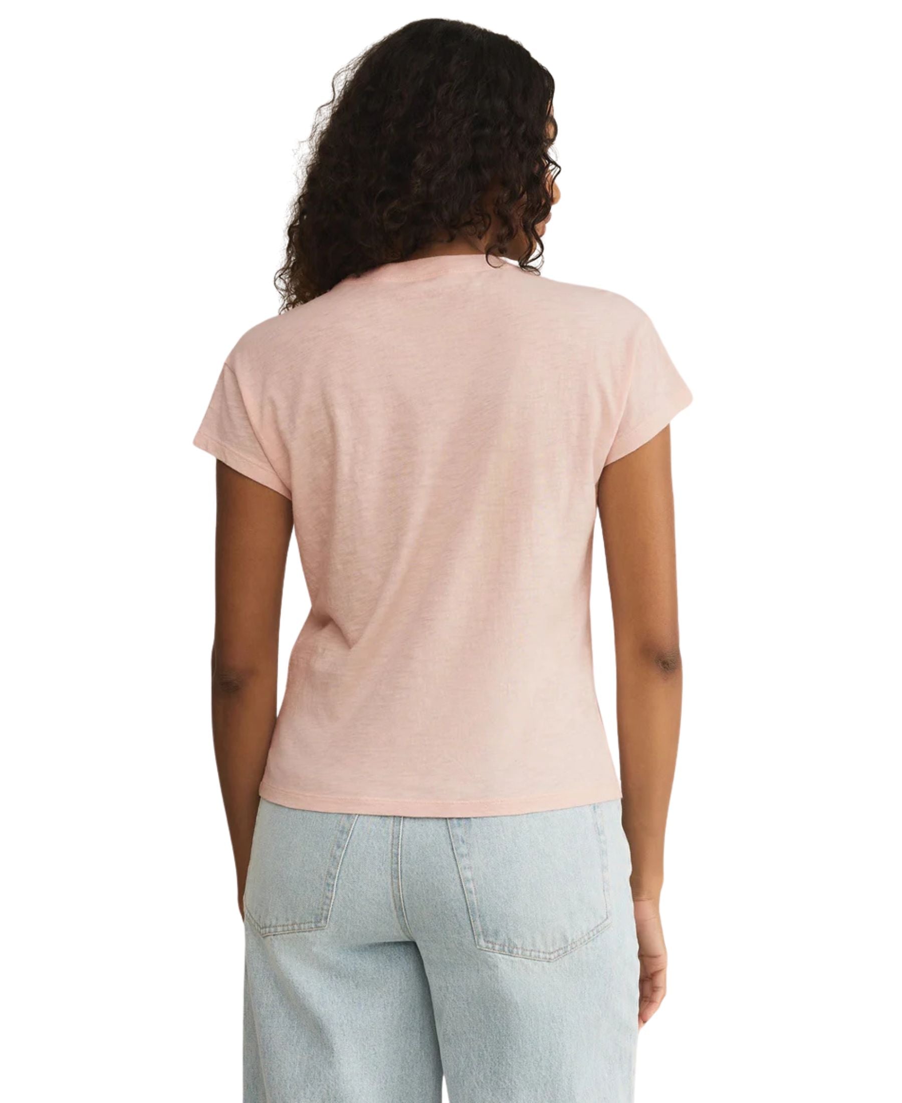 Z Supply Modern Slub Tee - Pink Salt