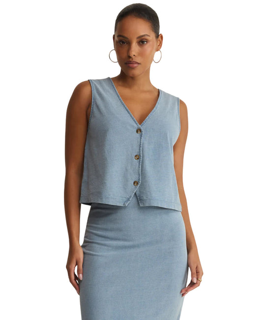 Z Supply Noelle Jersey Demin Tank