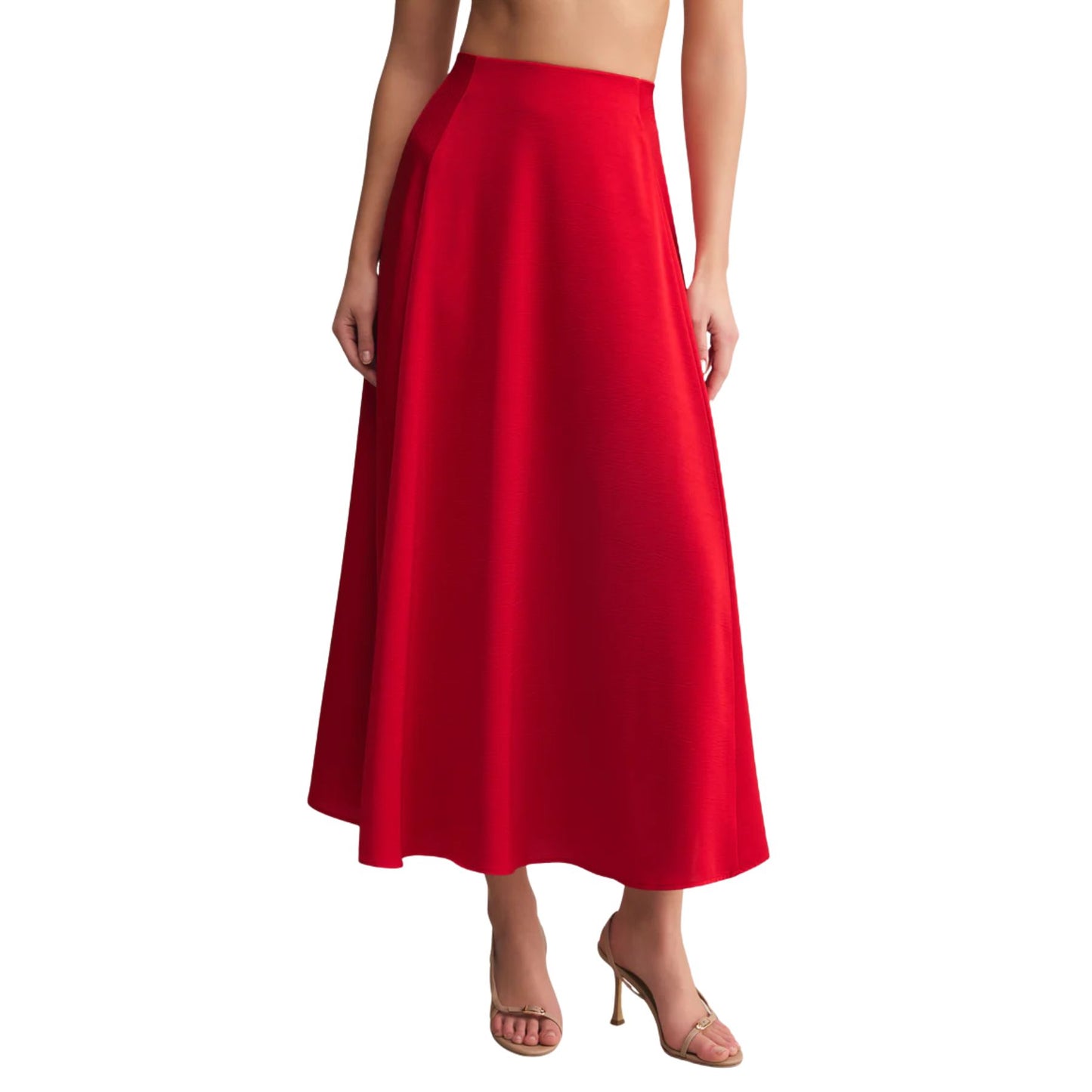 Z Supply Northpointe Satin Midi Skirt - FVR