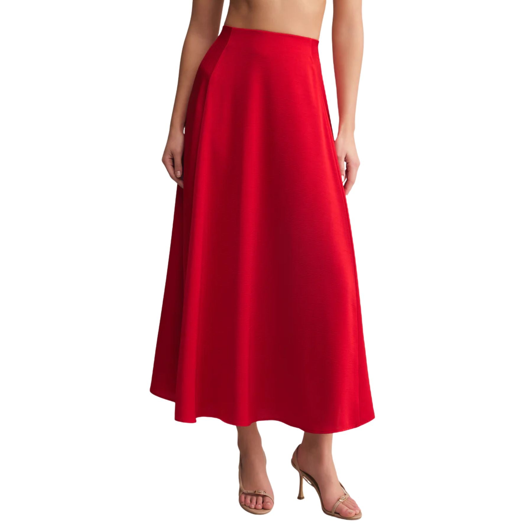 Z Supply Northpointe Satin Midi Skirt - FVR