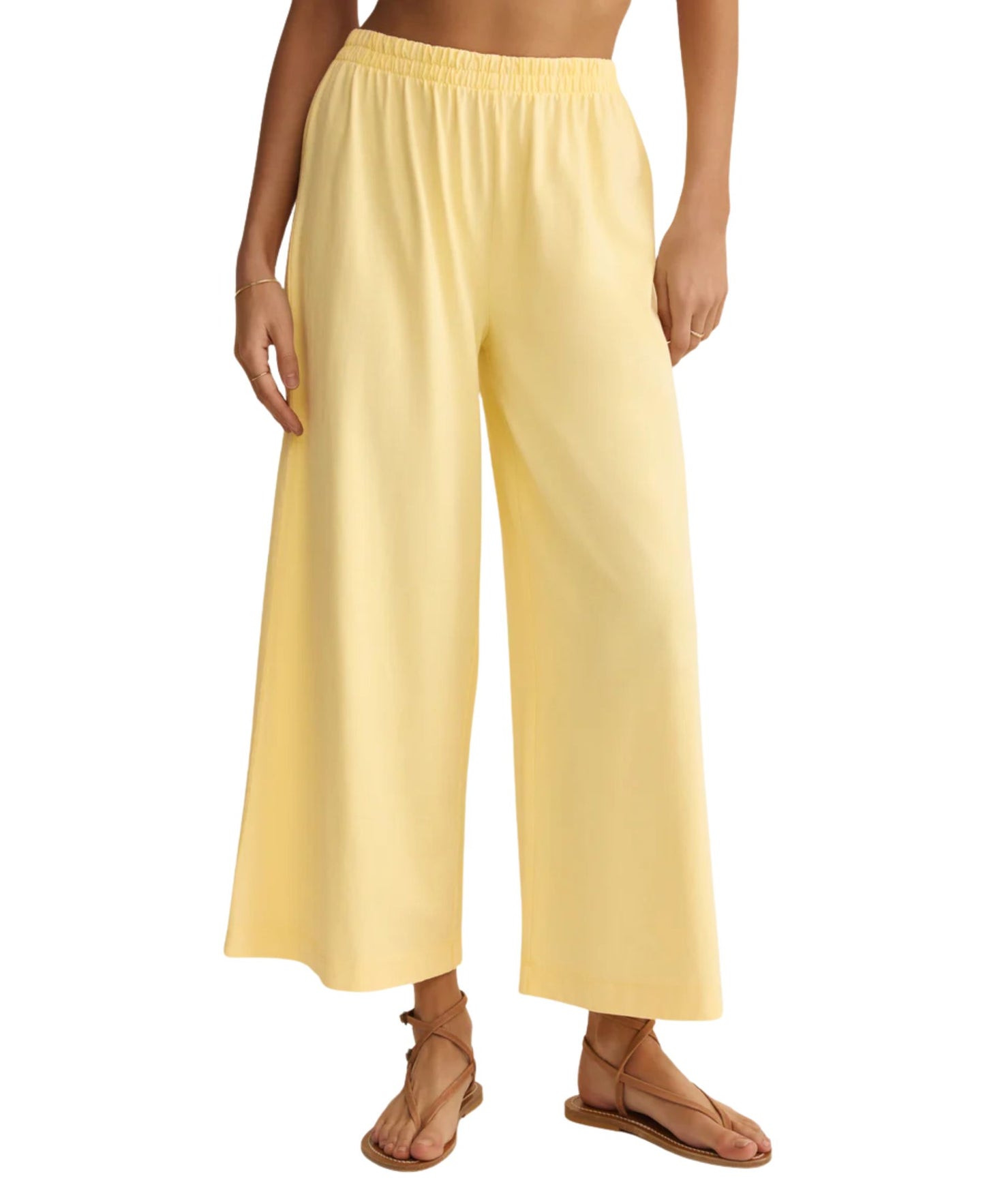 Z Supply Scout Jersey Pant  - Lemon Citrus
