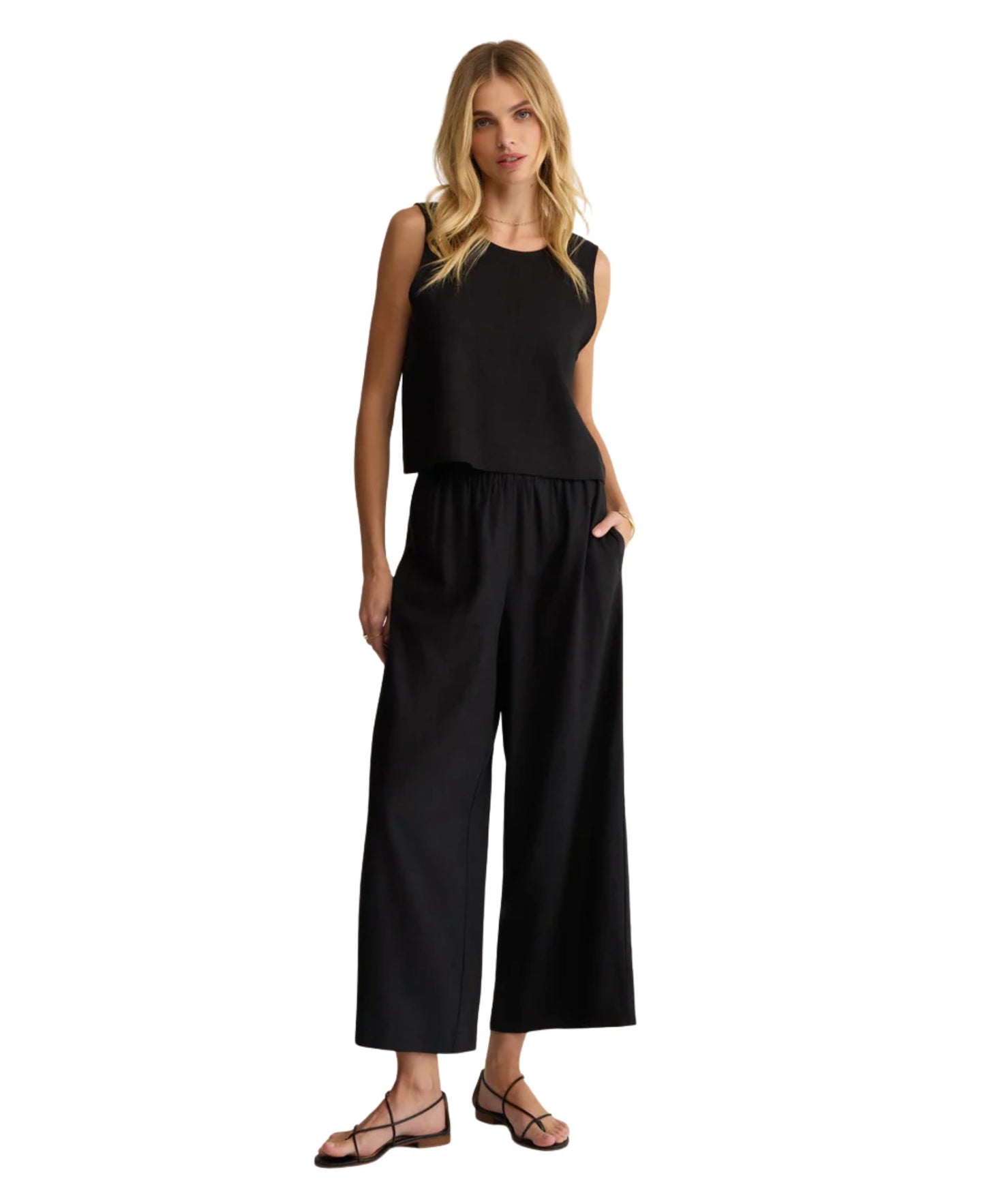 Z Supply Scout Linen Pant - Black