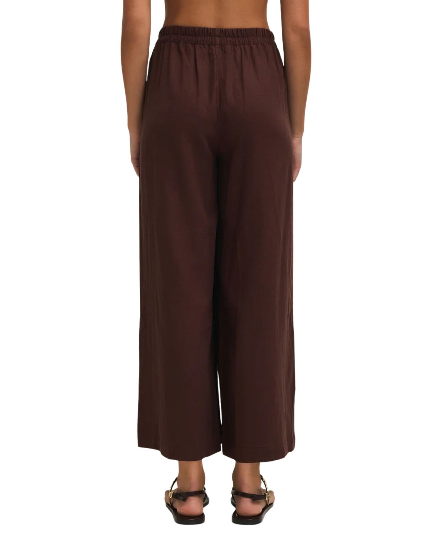 Z Supply Scout Linen Pant - Chocolate Cherry