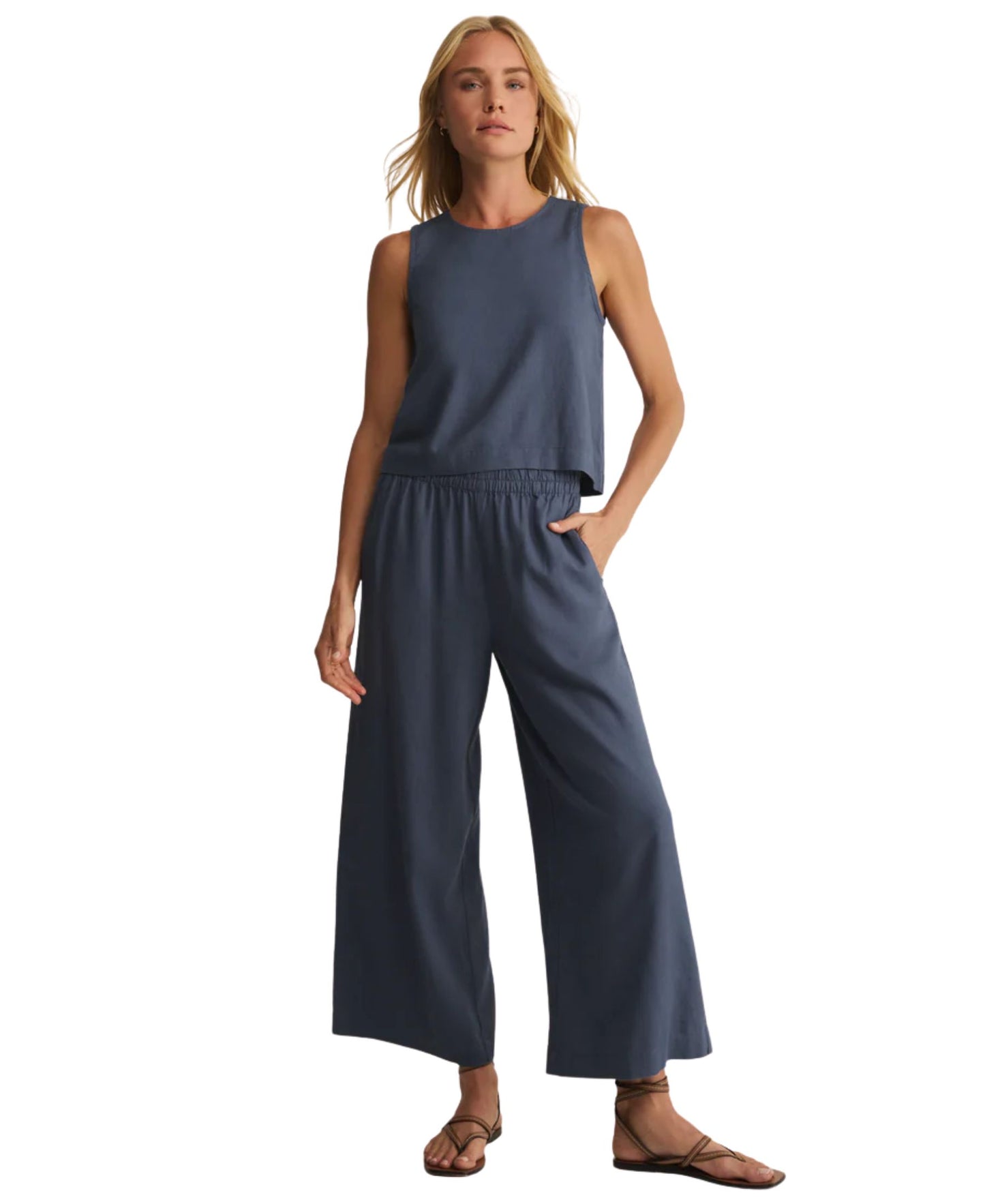 Z Supply Scout Linen Pant - Vintage Indigo