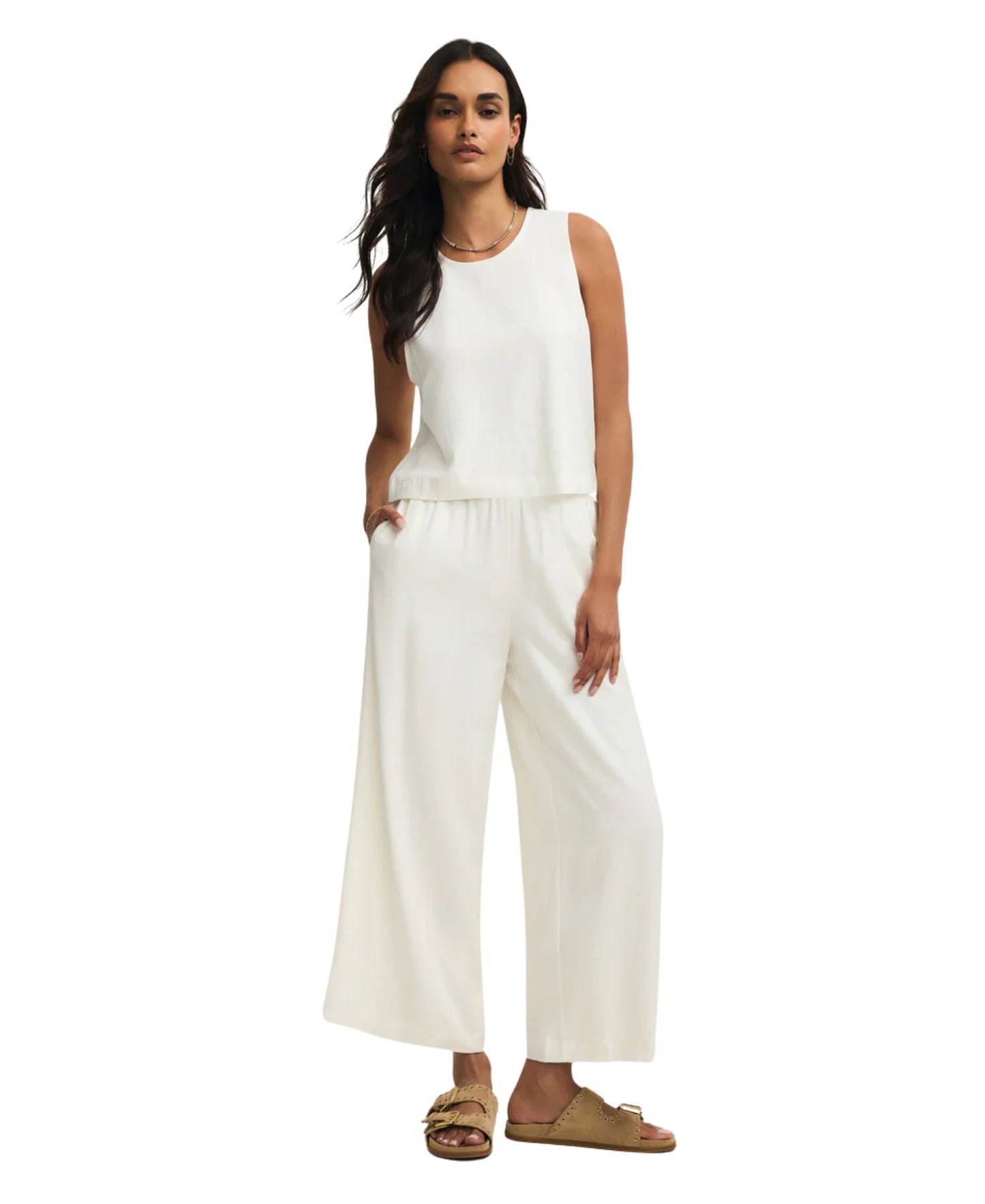 Z Supply Scout Linen Pant - White