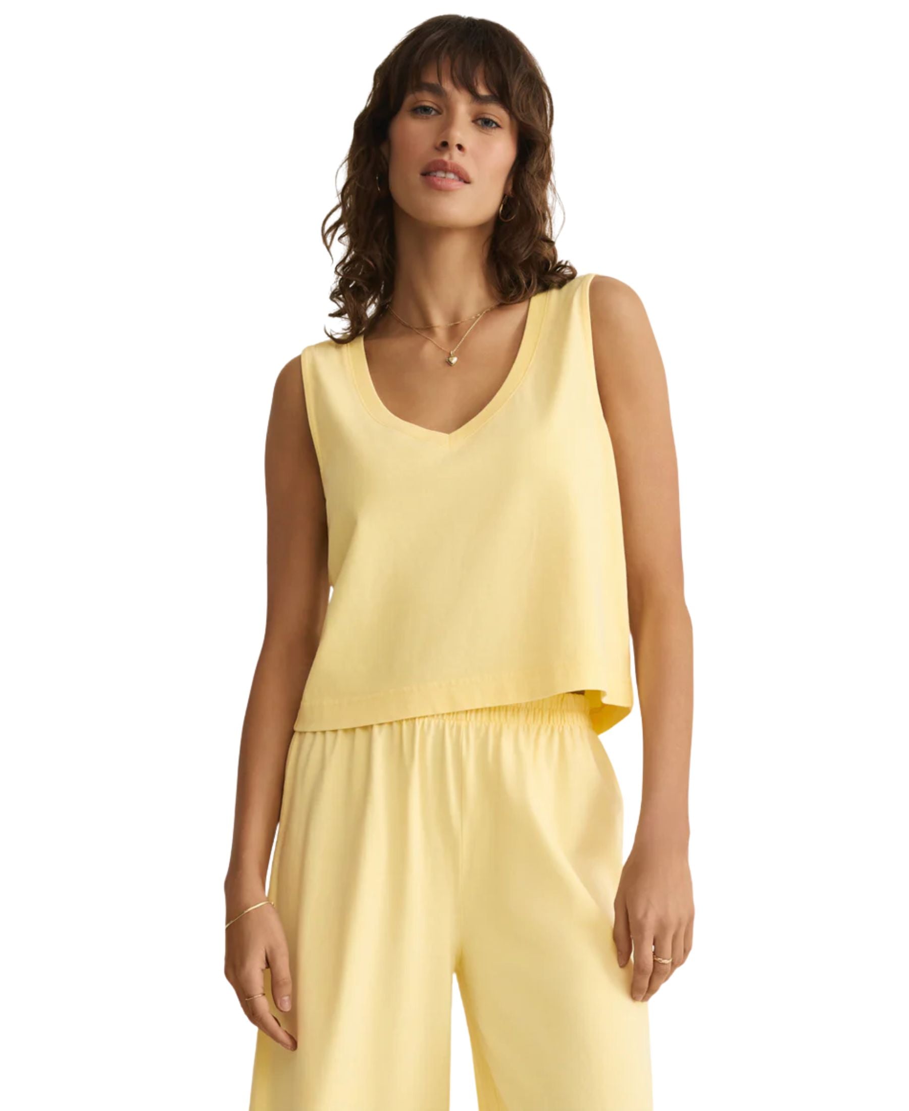 Z Supply Sloane V-Neck Cotton Jersey Tank