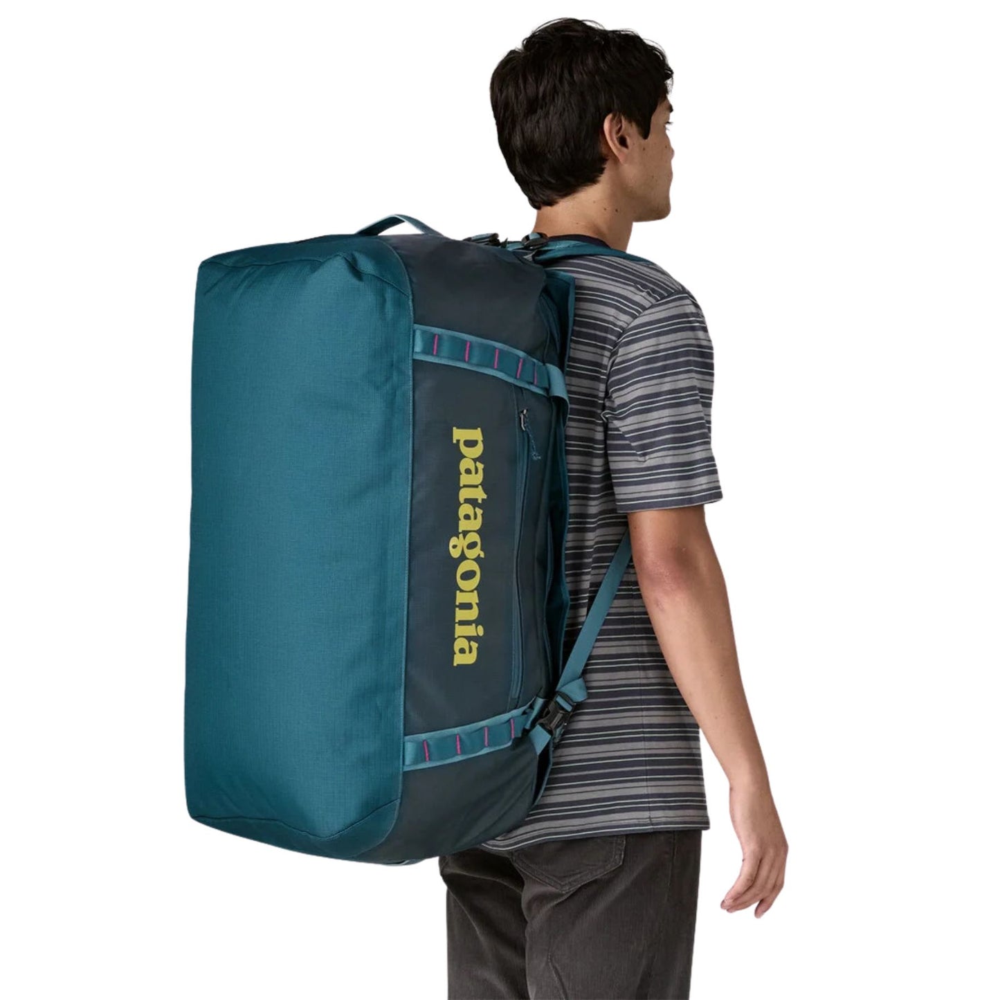 patagonia Black Hole Duffel 70l - Tidal Teal w/ Luminous Pink