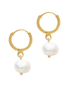 Amano Studio Fresh Water Pearl Huggie Hoop Earrings
