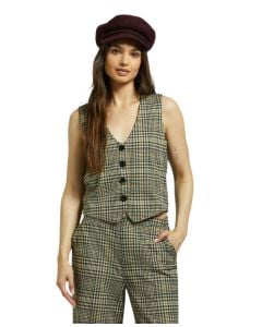 Brixton Women's Menswear Plaid Vest