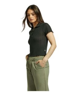 Brixton Women's Novelty Ribbed S/S Polo