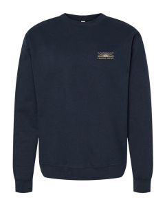 Fragile Ocean Setting Sun Embroidered Crew